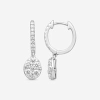 Ina Mar 14K White Gold Diamond Drop Earrings ER29926-CS4WH