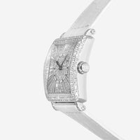 Franck Muller Master Square Relief 18K White Gold Diamond Quartz Ladies Watch 60