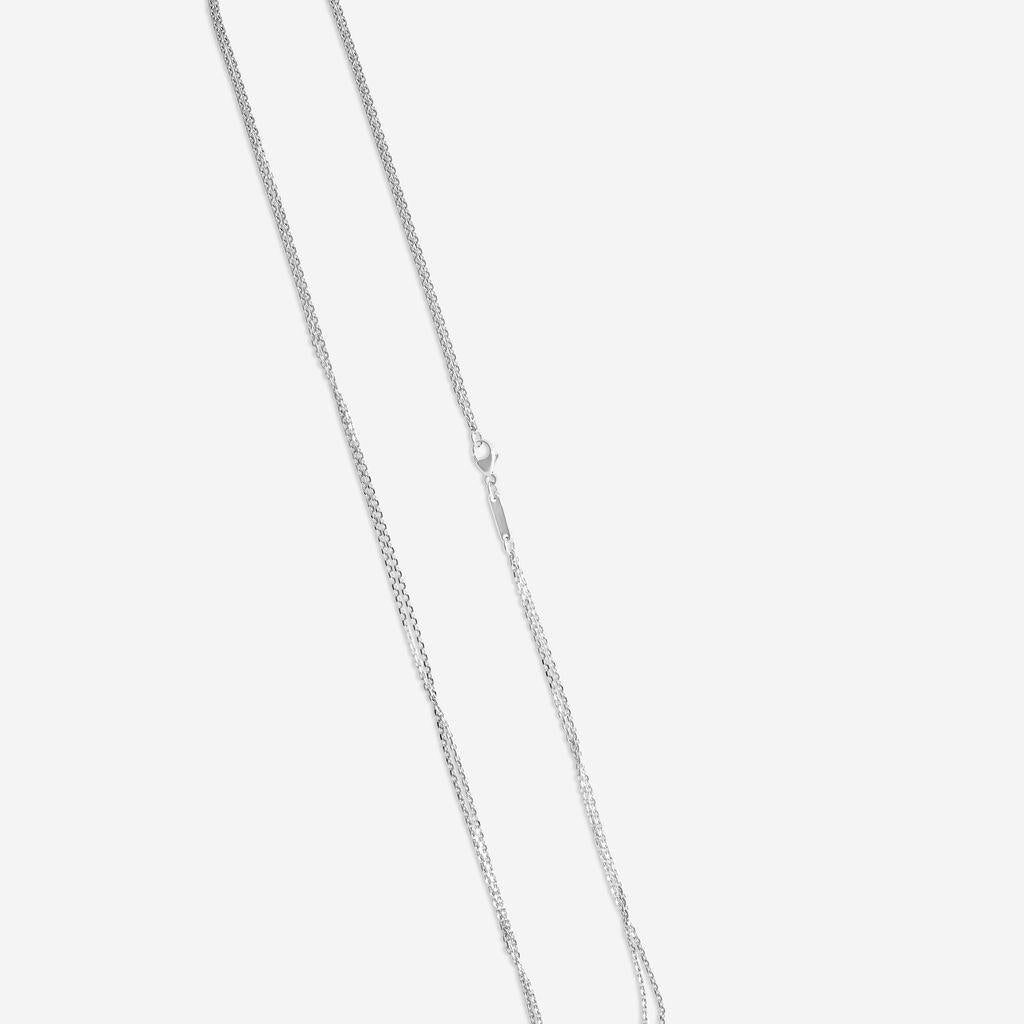 Chopard La Strada 18K White Gold Diamond Pendant Necklace 799399-1001