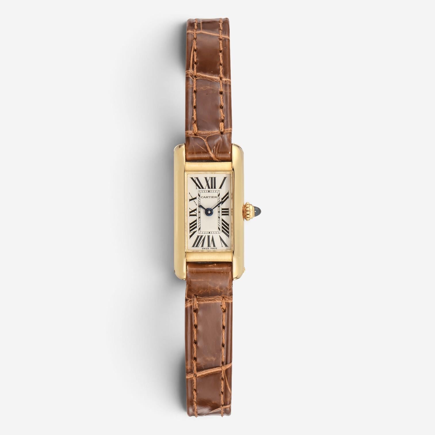 Cartier Tank Louis Allongee 18K Yellow Gold Quartz Unisex Watch W1529956