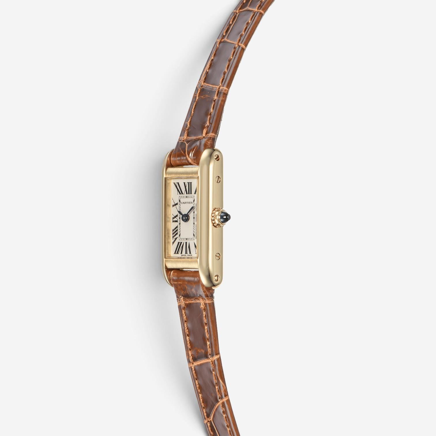 Cartier Tank Louis Allongee 18K Yellow Gold Quartz Unisex Watch W1529956