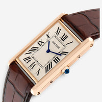 Cartier Tank Louis XL 18K Rose Gold Manual Wind Men's Watch W1560017