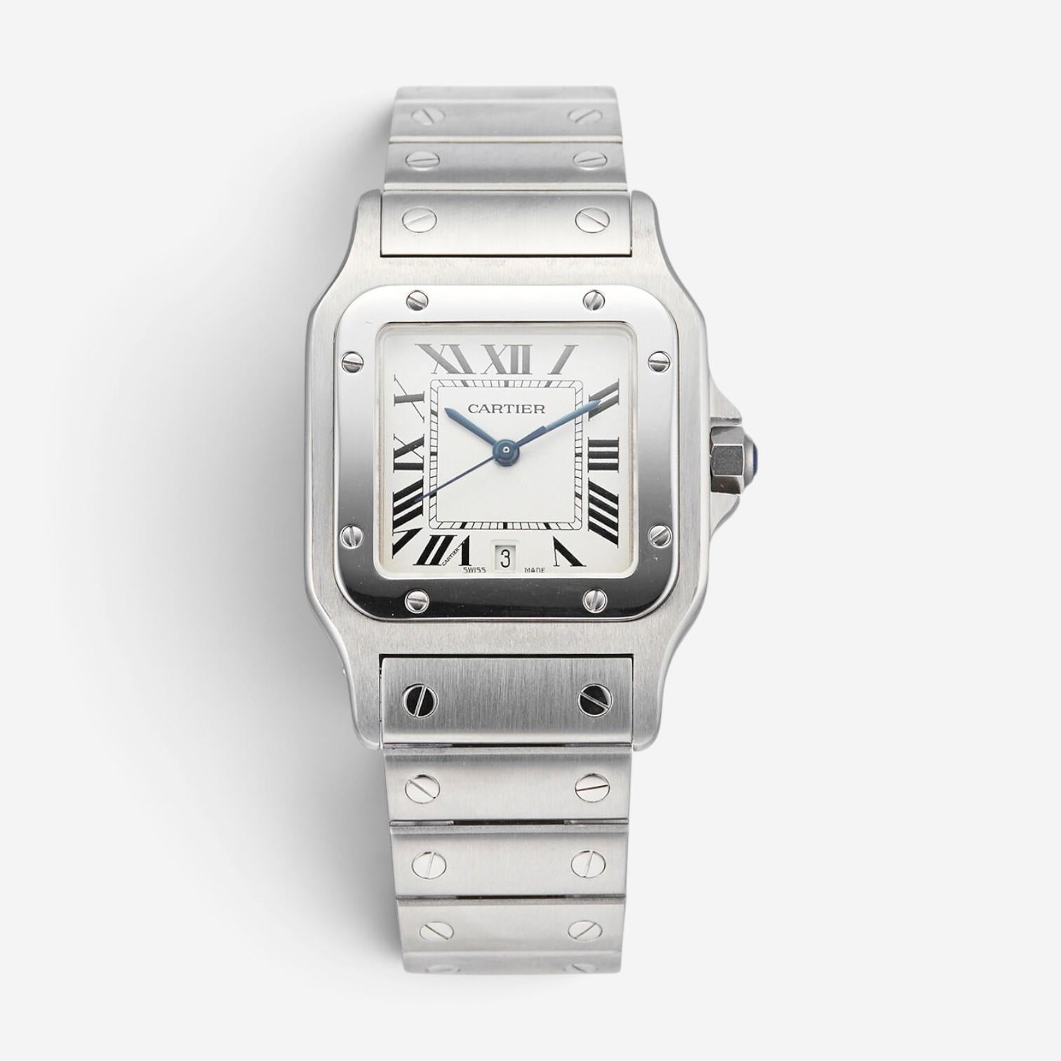 Cartier Santos Galbee Stainless Steel Quartz Men's Watch W20060D6