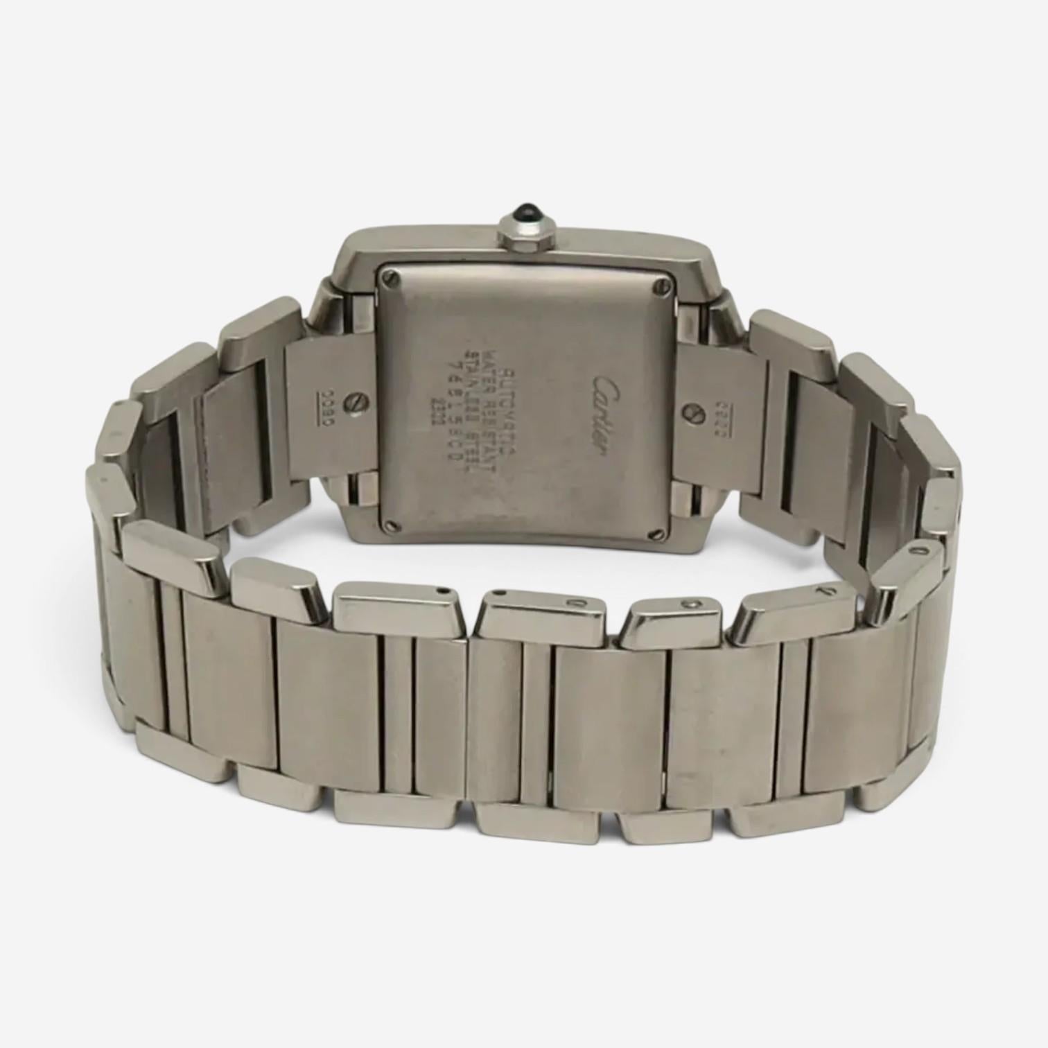 Cartier Tank Francaise Stainless Steel Automatic Men's Watch W51002Q3