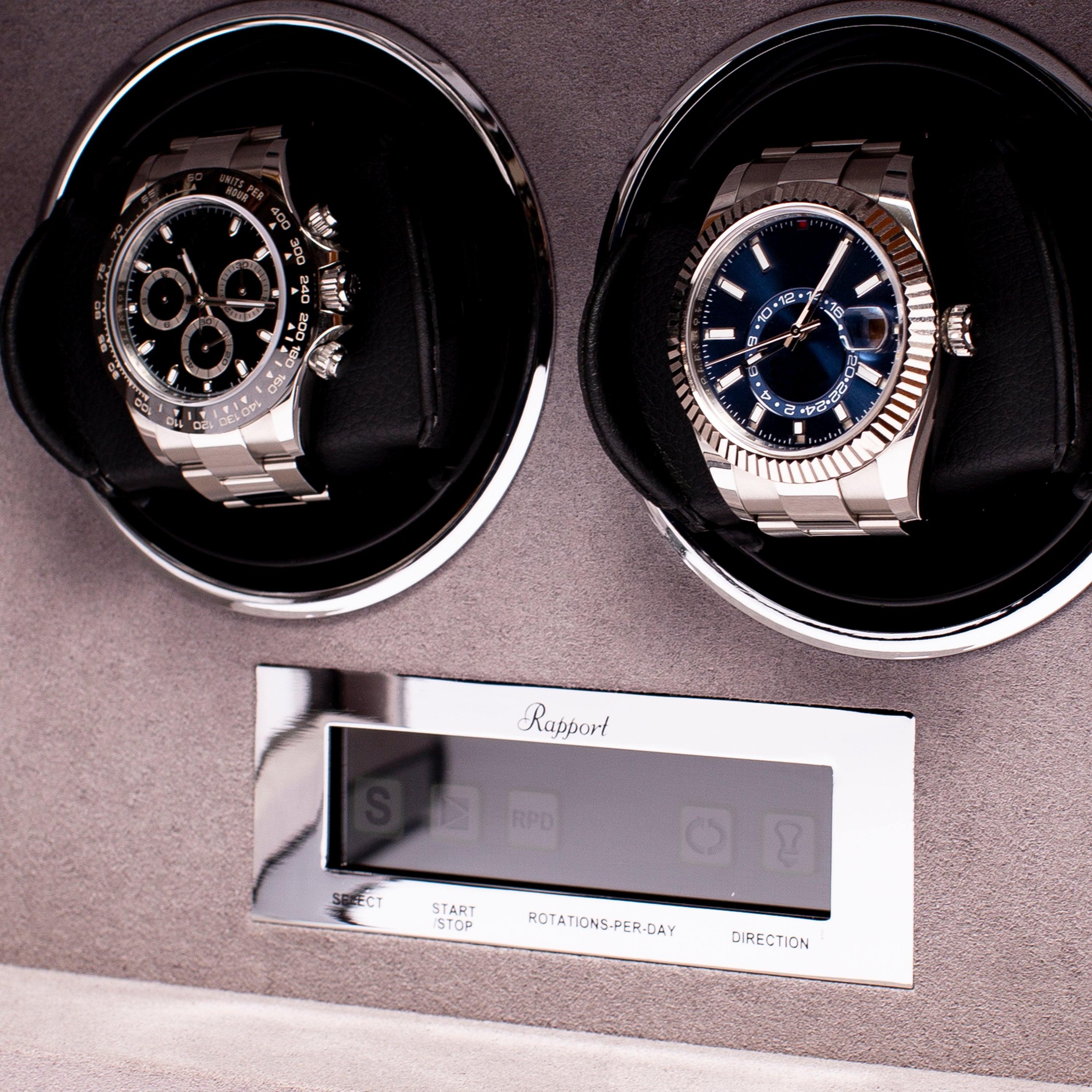 Rapport London Formula Quad Watch Winder in Carbon Fibre Finish W562 - THE SOLIST