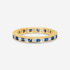 Suna 14K Yellow Gold Diamond & Sapphire Wedding Band Ring Sz. 5.75 W600S16YY