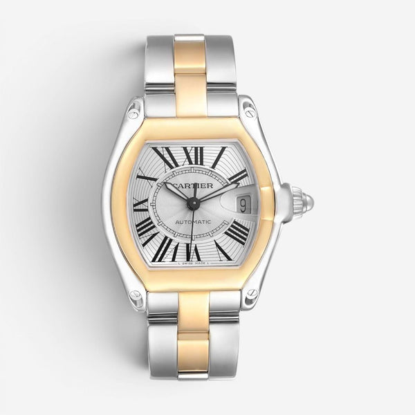 Cartier Roadster Stainless Steel Manual Wind Unisex Watch W62031Y4