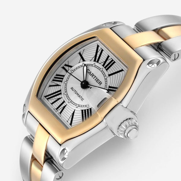 Cartier Roadster Stainless Steel Manual Wind Unisex Watch W62031Y4
