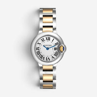 Cartier Ballon Bleu 18K Yellow Gold & Stainless Steel Quartz Ladies Watch W69007