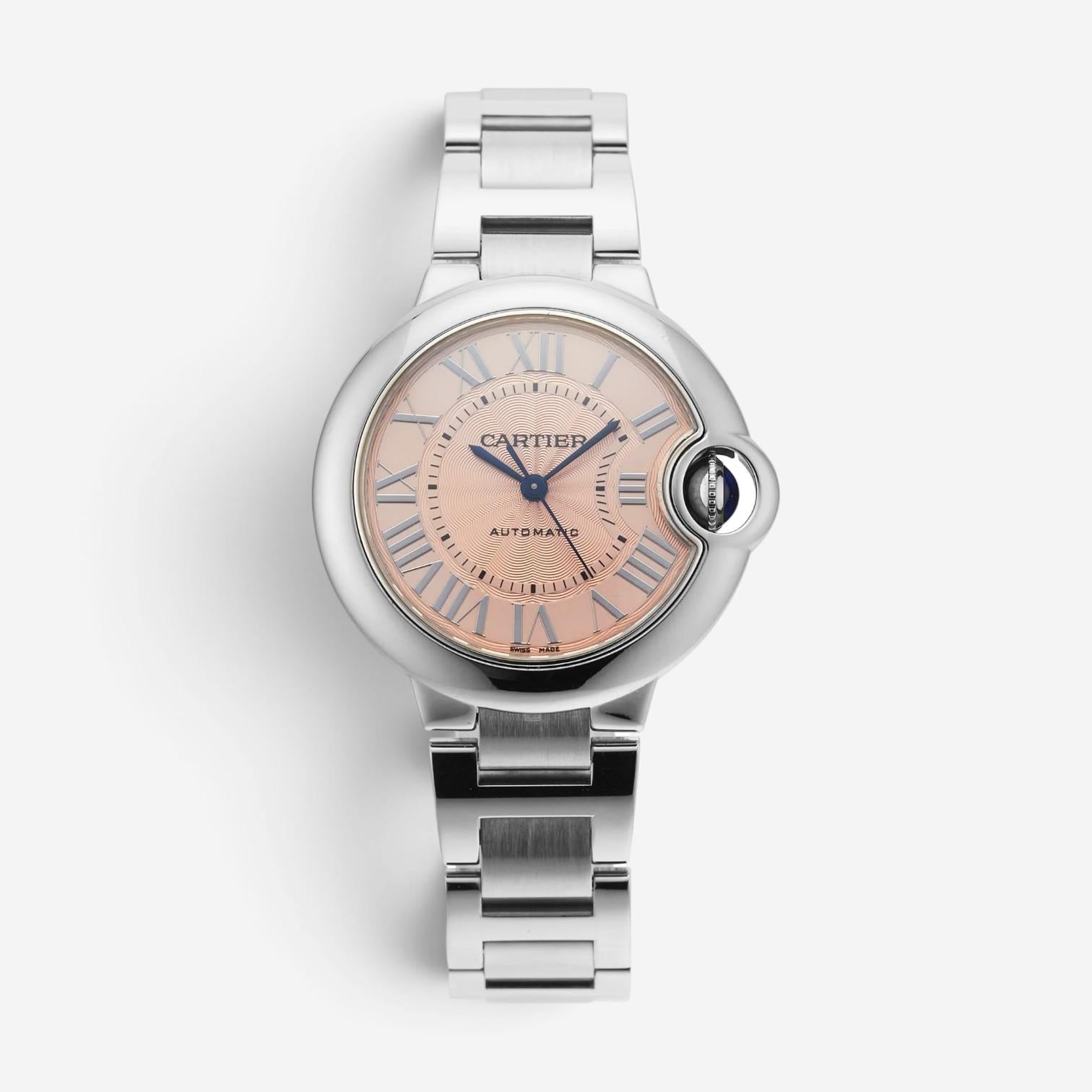 Cartier Ballon Bleu Stainless Steel Automatic Ladies Watch W6920100
