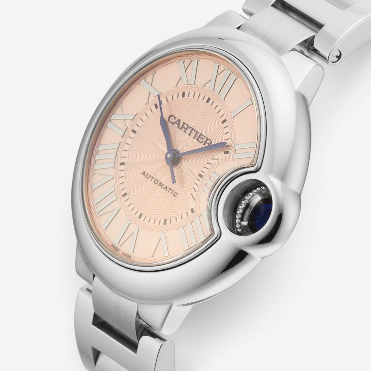 Cartier Ballon Bleu Stainless Steel Automatic Ladies Watch W6920100