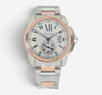 Cartier Calibre De Cartier 18K Rose Gold & Steel Automatic Men's Watch W7100036