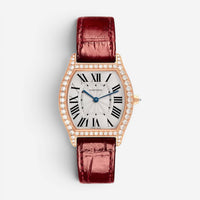 Cartier Torque 18K Rose Gold Diamond Manual Wind Ladies Watch WA501008