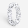 Diana M. Jewels 18K White Gold Diamond Wedding Eternity Band Ring Sz. 6 WB4768
