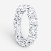 Diana M. Jewels 18K White Gold Diamond Wedding Eternity Band Ring Sz. 6 WB4768