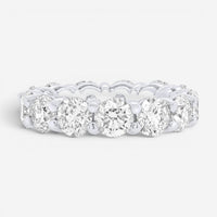 Diana M. Jewels 18K White Gold Diamond Wedding Eternity Band Ring Sz. 6 WB4768