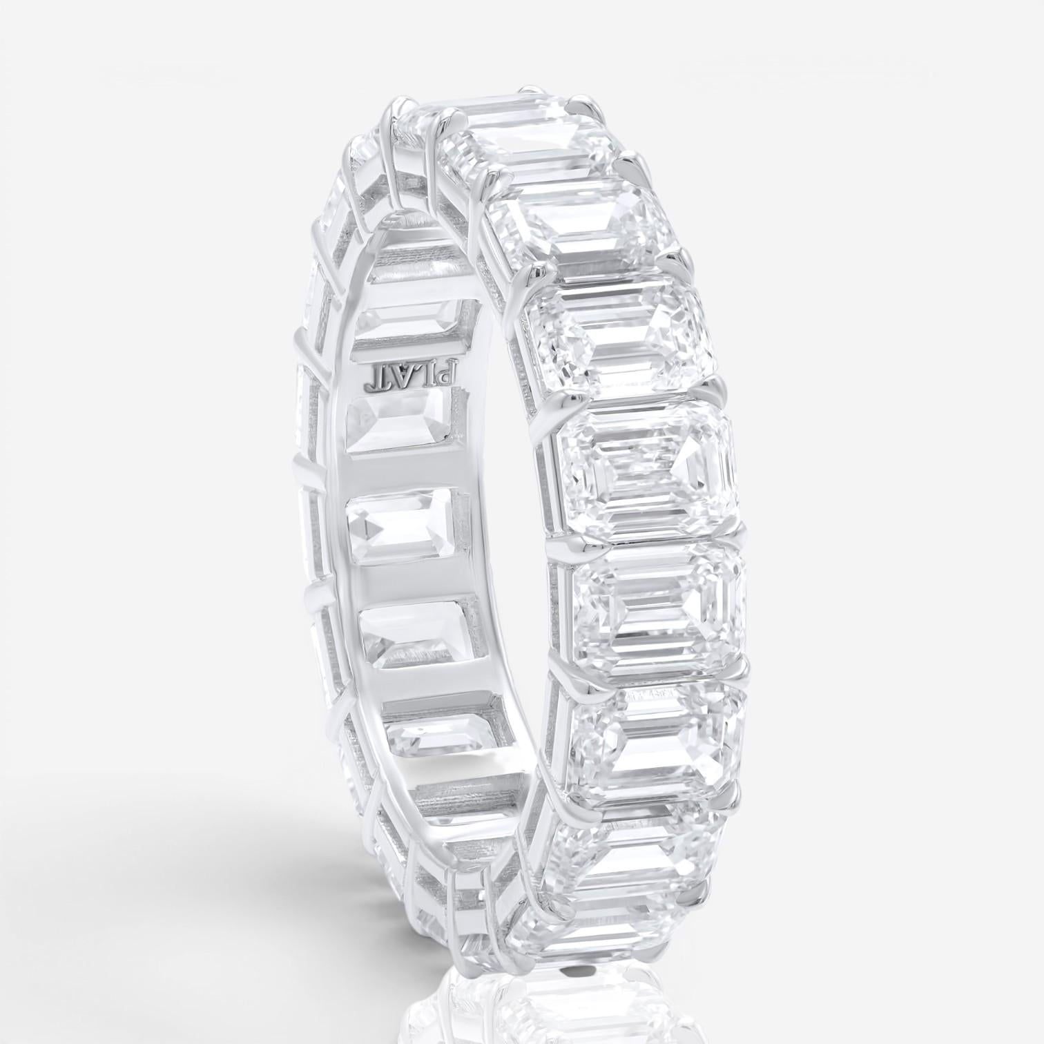 Diana M. Jewels Platinum Diamond Eternity Band Ring Sz. 6 WB5324