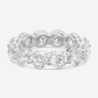 Diana M. Jewels 18K White Gold Diamond Eternity Band Ring WB5415