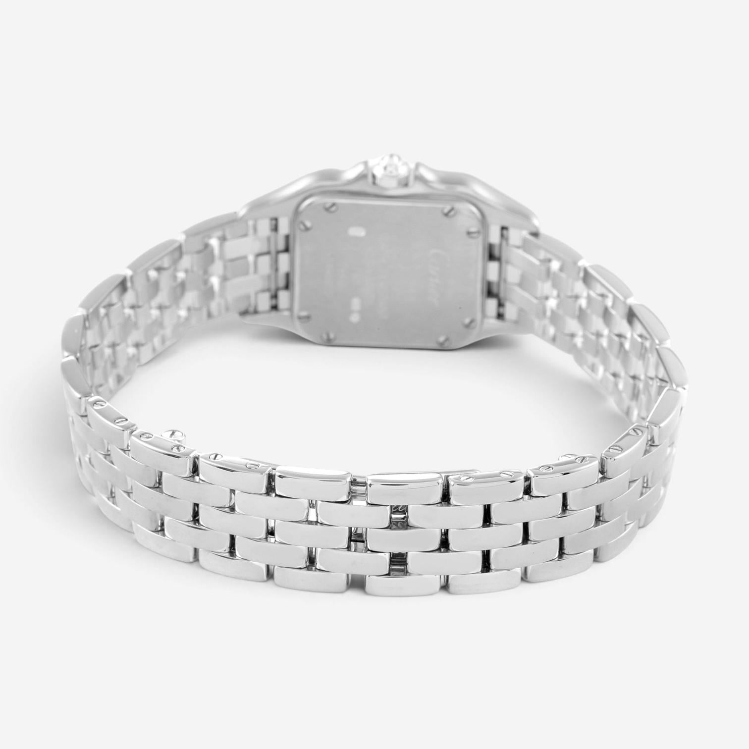 Cartier Panthere Classique et Figaro 18K White Gold Quartz Ladies Watch WF3091F3