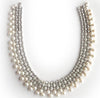 Goshwara G-One 18K White Gold Diamond & Cultured Pearl Choker Necklace WG0002
