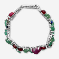Goshwara G-One 18K White Gold Diamond & Previous Stones Statement Bracelet W7