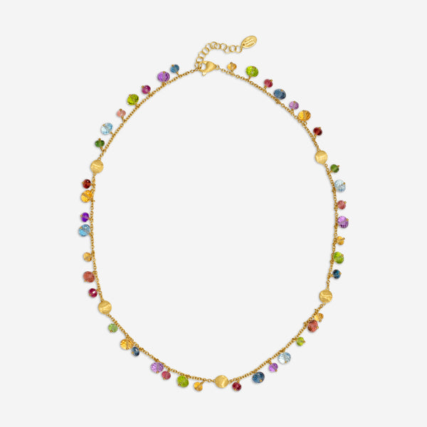 Marco Bicego Africa Multi-Gemstone 18K Yellow Gold Necklace CB2781_MIX02_Y_02 - THE SOLIST