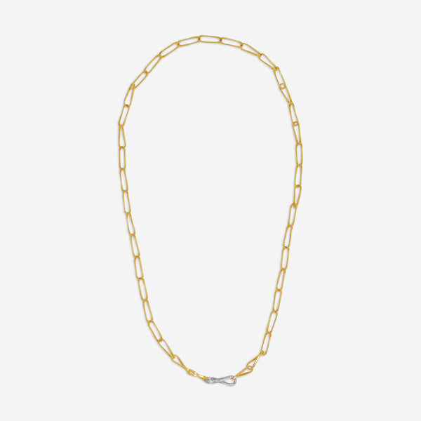 Marco Bicego Marrakech Onde 18K Yellow & White Gold Diamond Necklace CG849_B_YW_ - THE SOLIST