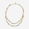 Marco Bicego Africa Multi-Gemstone 18K Yellow Gold Double Necklace CB2785_MIX02 - THE SOLIST