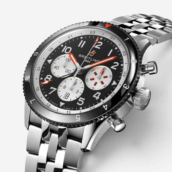Breitling Classic AVI Super Mosquito Stainless Steel Automatic Men's Watch YB044