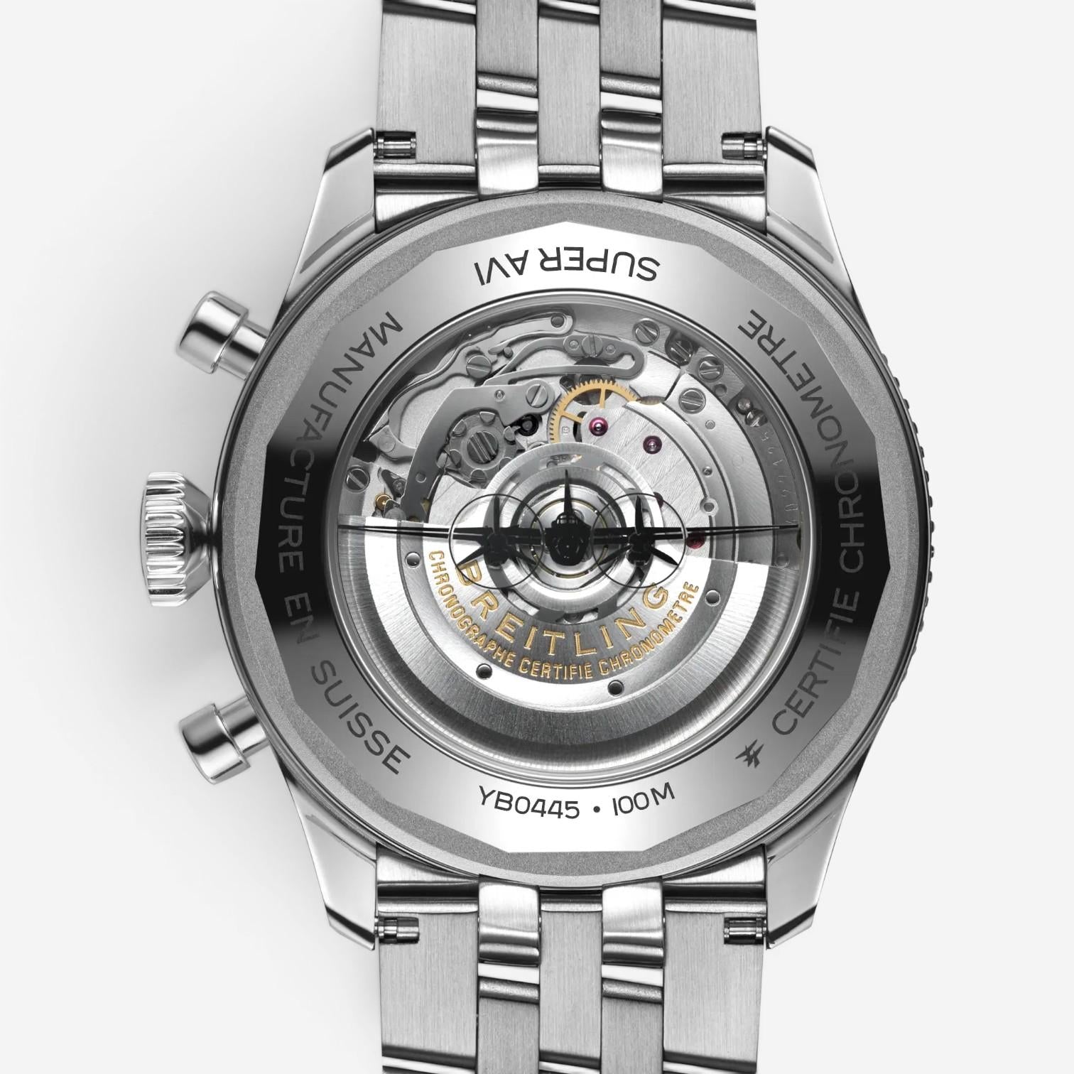 Breitling Classic AVI Super Mosquito Stainless Steel Automatic Men's Watch YB044