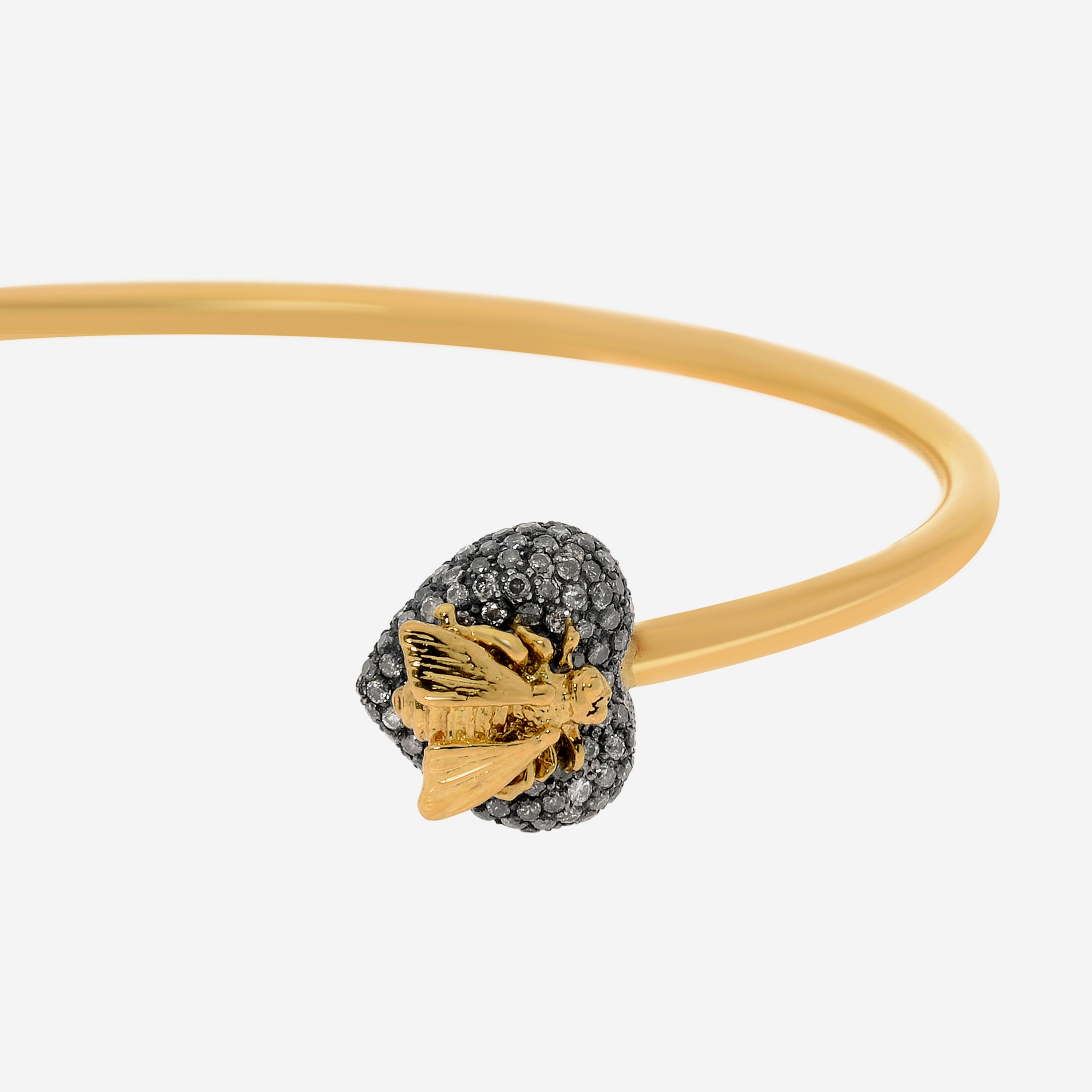 Gucci Le Marche Des Merveilles 18K Yellow Gold and Sterling Silver, Diamond 0.69ct. tw. Cuff Bracelet YBA433752001017 - THE SOLIST