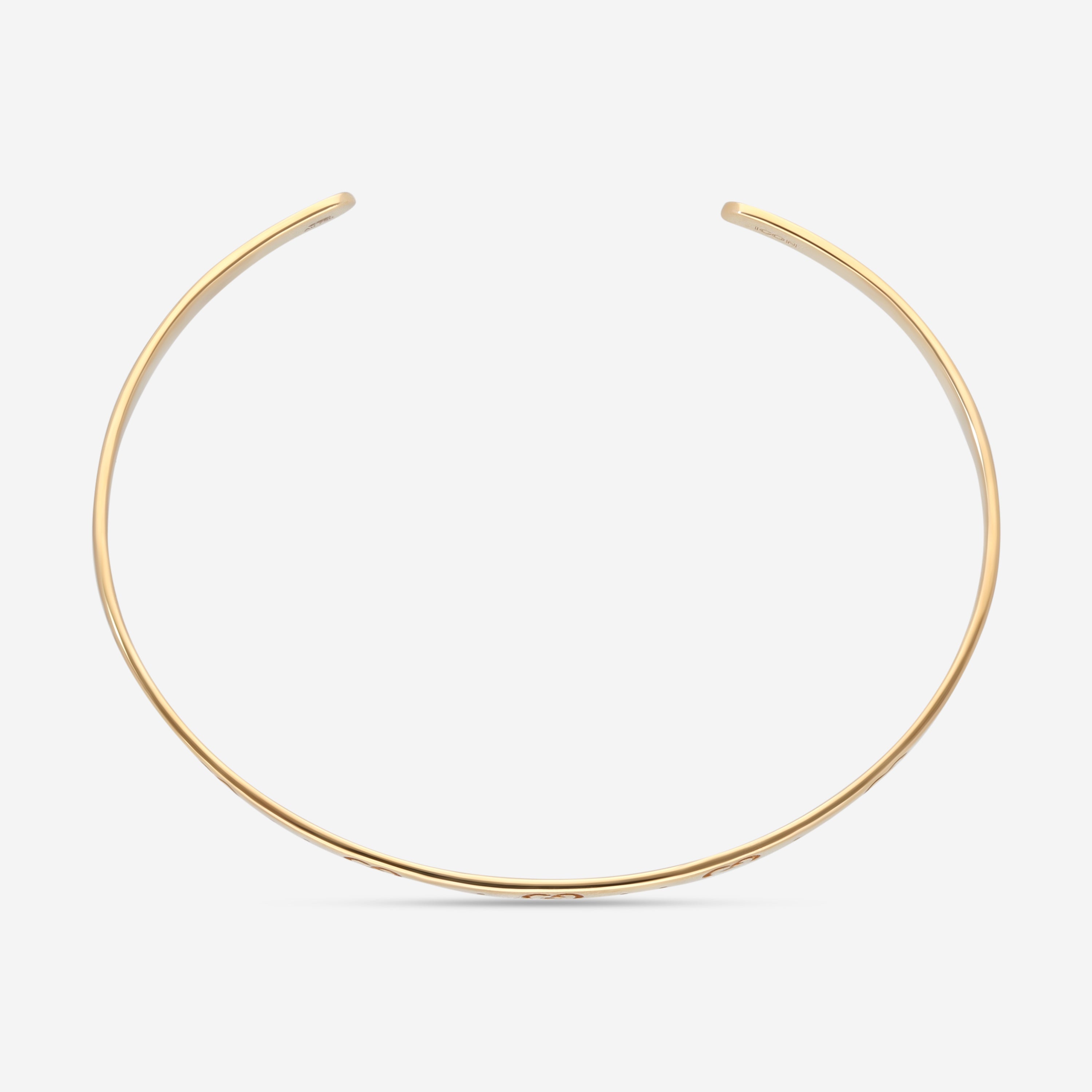 GUCCI Icon Thin Bangle 18kt Yellow Gold Bracelet YBA434524001017 MSRP $2,800 - THE SOLIST