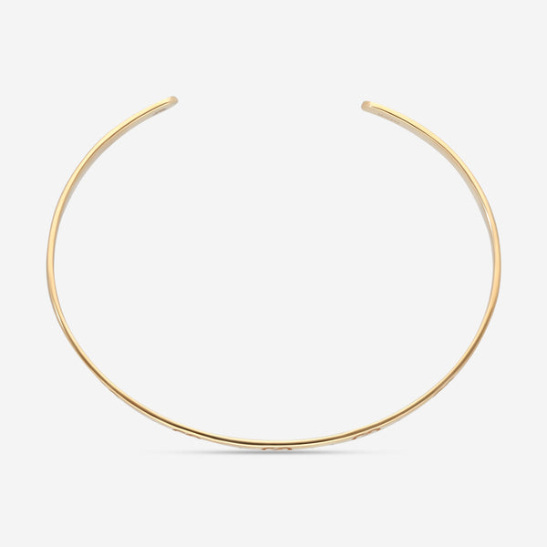 GUCCI Icon Thin Bangle 18kt Yellow Gold Bracelet YBA434524001017 MSRP $2,800 - THE SOLIST