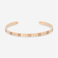 GUCCI Icon Thin Bangle 18kt Pink Gold Bracelet YBA434524002017 MSRP $2,700 - THE SOLIST
