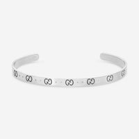 GUCCI Icon Thin Bangle 18kt White Gold Bracelet YBA434524003016 MSRP $2,700 - THE SOLIST