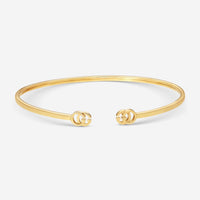 GUCCI GG Running 18kt Yellow Gold Cuff Bracelet YBA481663001016 MSRP $1,450 - THE SOLIST