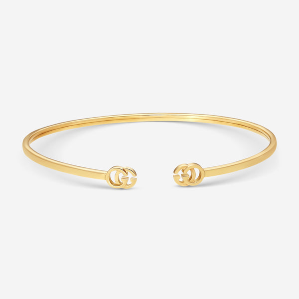 GUCCI GG Running 18kt Yellow Gold Cuff Bracelet YBA481663001016 MSRP $1,450 - THE SOLIST