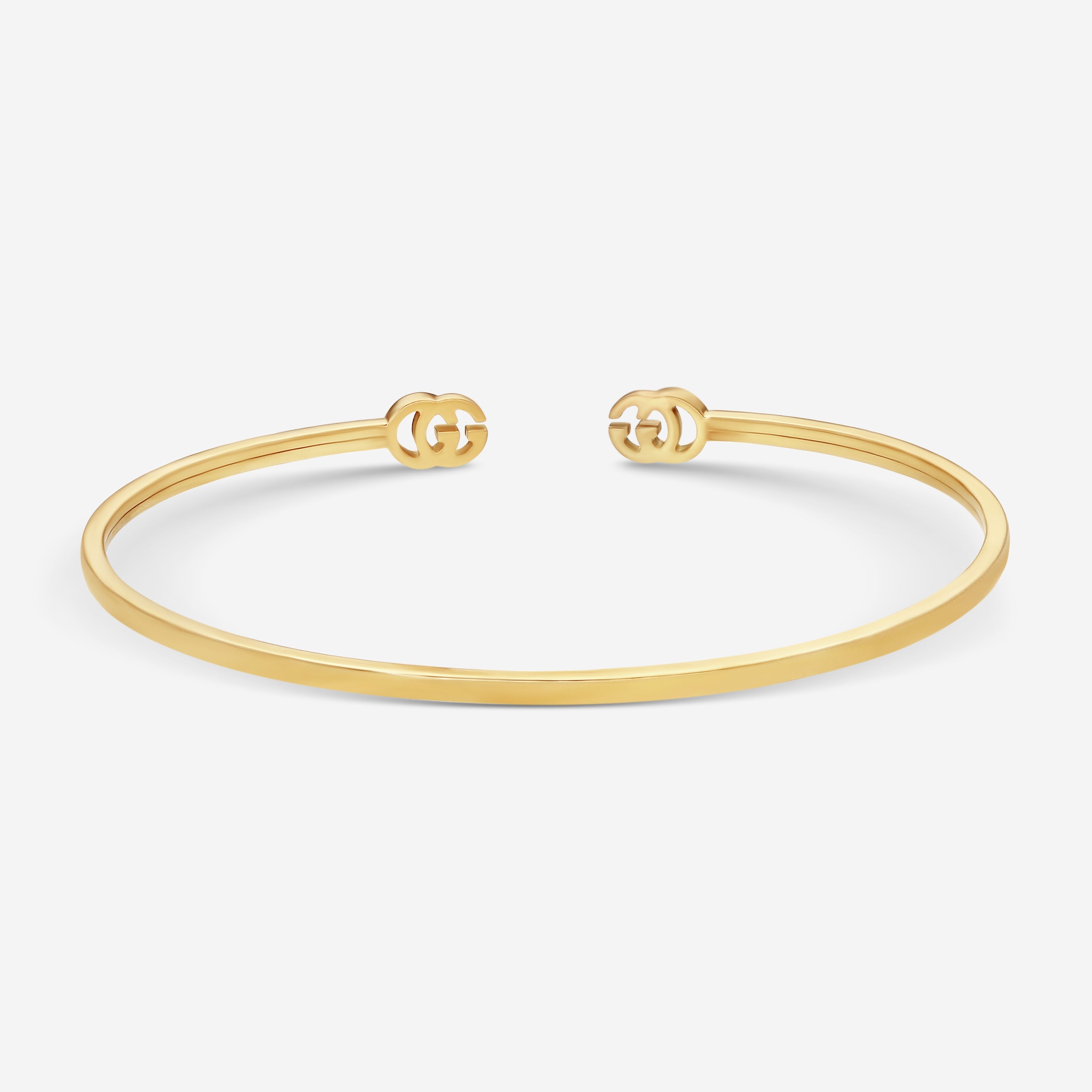 GUCCI GG Running 18kt Yellow Gold Cuff Bracelet YBA481663001016 MSRP $1,450 - THE SOLIST