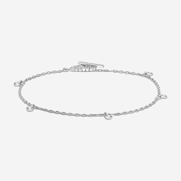 Gucci GG Running 18K White Gold and Diamond Bracelet YBA481671002018 MSRP $2,250 - THE SOLIST