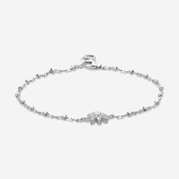 Gucci Flora 18K White Gold and Diamond Bracelet YBA581817001017 MSRP $3,740 - THE SOLIST