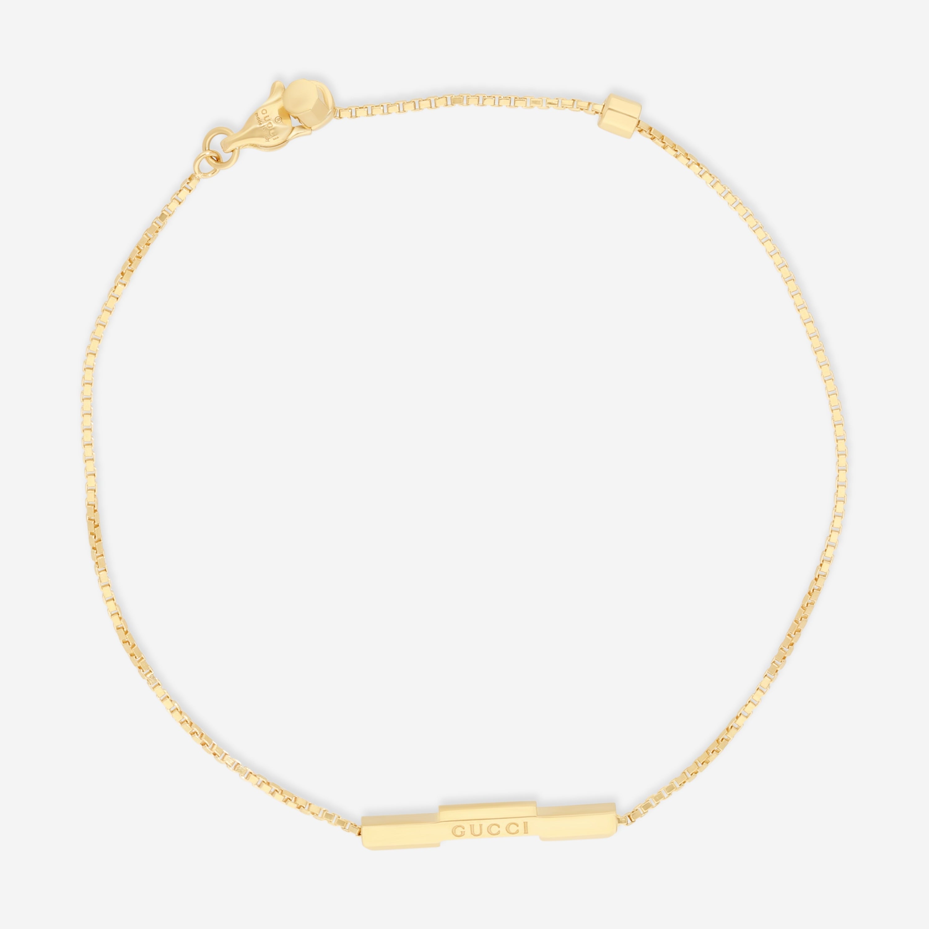 Gucci Link to Love 18K Yellow Gold Bracelet YBA662106001016 Size S MSRP $1,250 - THE SOLIST