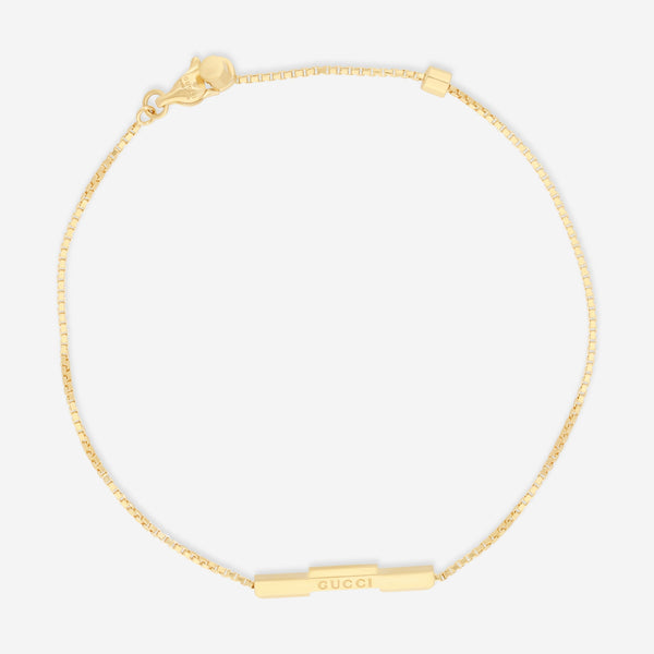 Gucci Link to Love 18K Yellow Gold Bracelet YBA662106001016 Size S MSRP $1,250 - THE SOLIST