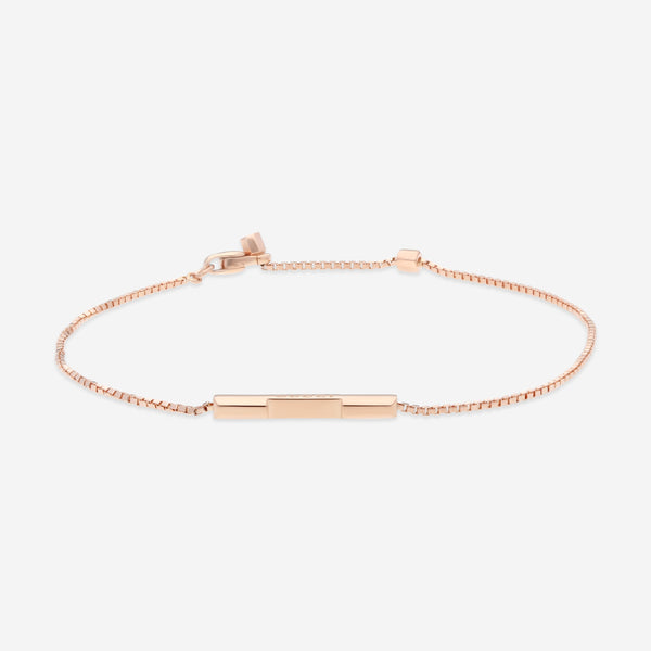 GUCCI Link to Love 18kt Pink Gold Bracelet YBA662106002016 Size S MSRP $1,250 - THE SOLIST