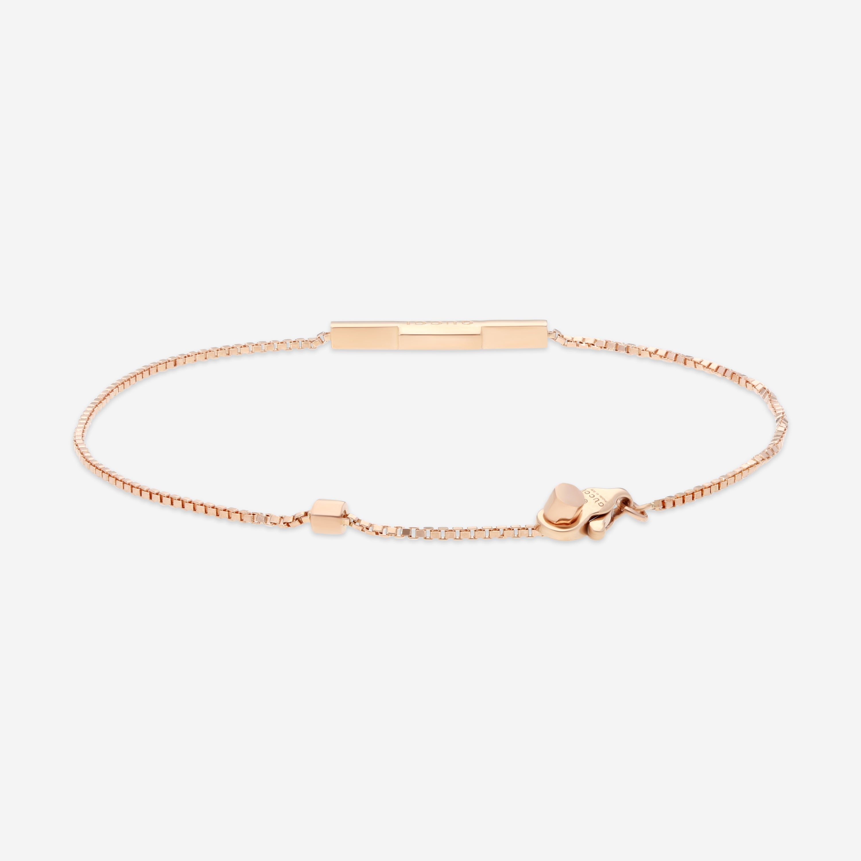 GUCCI Link to Love 18kt Pink Gold Bracelet YBA662106002016 Size S MSRP $1,250 - THE SOLIST
