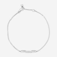 GUCCI Link to Love 18kt White Gold and Diamond Bracelet Size S YBA662121001016 MSRP $1,900 - THE SOLIST