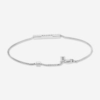 GUCCI Link to Love 18kt White Gold and Diamond Bracelet Size S YBA662121001016 MSRP $1,900 - THE SOLIST