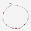 GUCCI Link to Love 18kt White Gold and Rubellite Bracelet YBA702395001016 Size S MSRP $2,900 - THE SOLIST