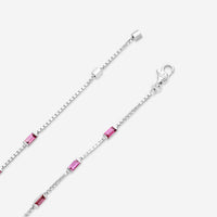 GUCCI Link to Love 18kt White Gold and Rubellite Bracelet YBA702395001016 Size S MSRP $2,900 - THE SOLIST