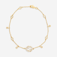 GUCCI 18kt Yellow Gold and Diamond Bracelet YBA729403002016 MSRP $2,650 - THE SOLIST