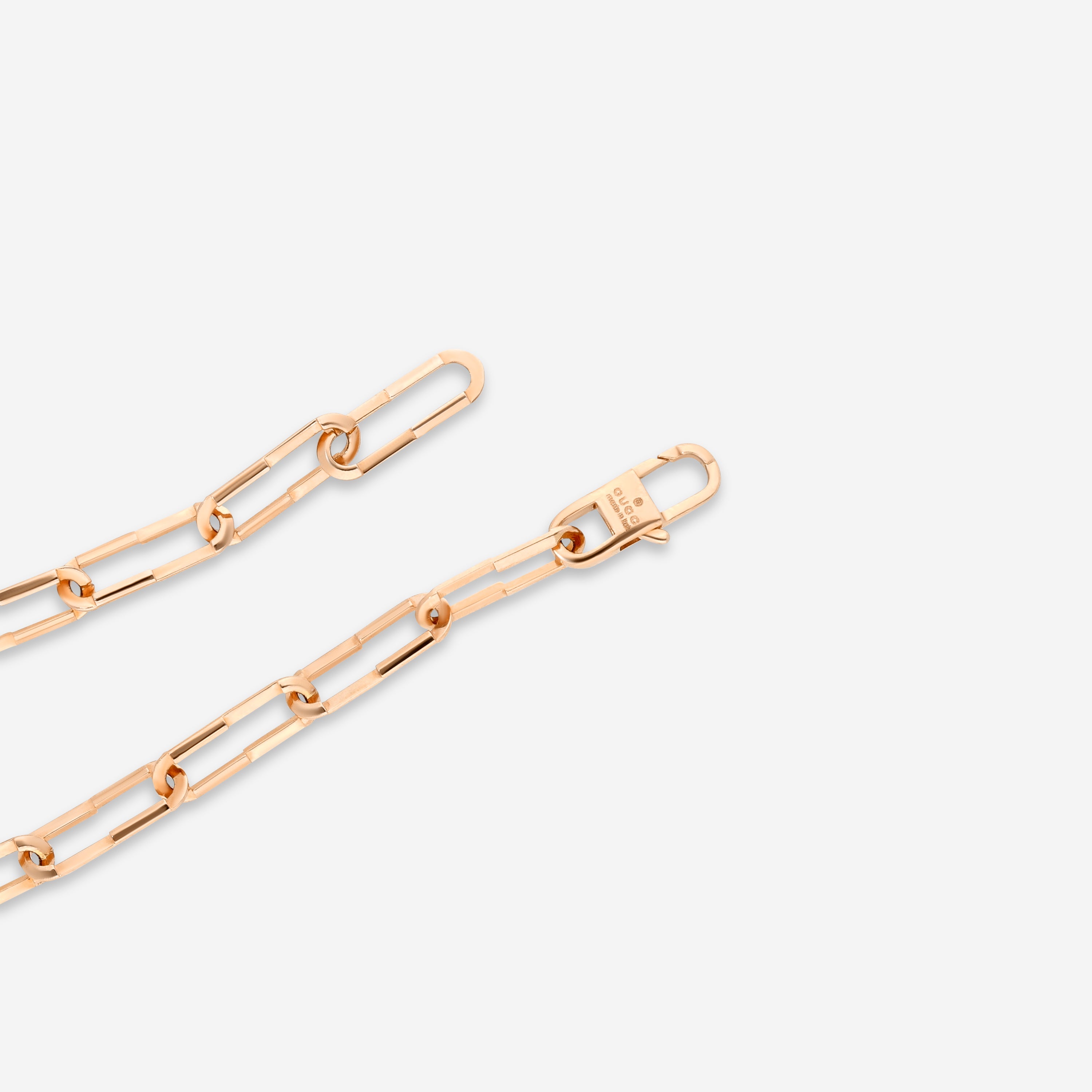 GUCCI Link to Love 18kt Pink Gold Bracelet YBA744562001016 MSRP $1,600 - THE SOLIST